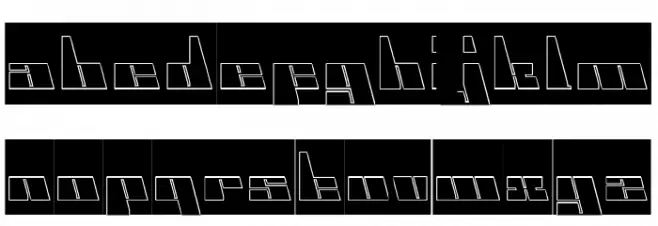 CYBER Font LOWERCASE