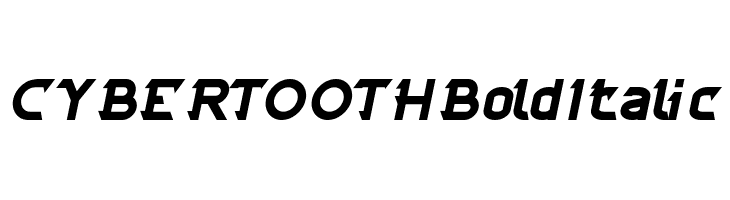 CYBERTOOTH Bold Italic Font