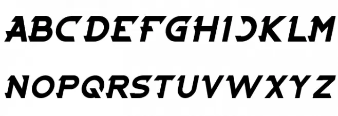 CYBERTOOTH Bold Italic خط أحرف كبيرة