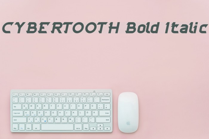 CYBERTOOTH Bold Italic Font examples