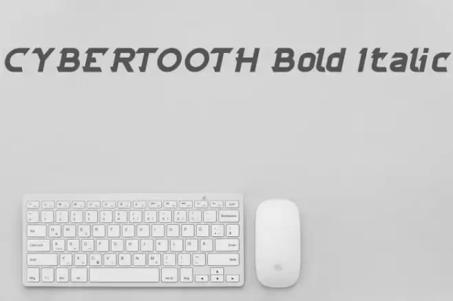 CYBERTOOTH Bold Italic Font examples