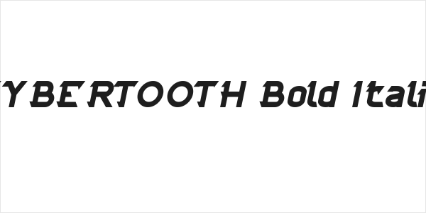 CYBERTOOTH Bold Italic Logo