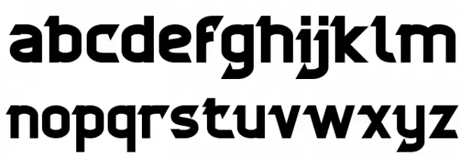 CYBERTOOTH Bold Schriftart Kleinbuchstaben