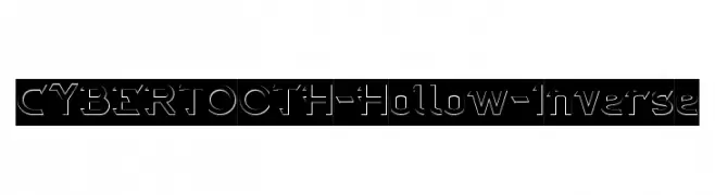 CYBERTOOTH-Hollow-Inverse  Frei Schriftart Herunterladen