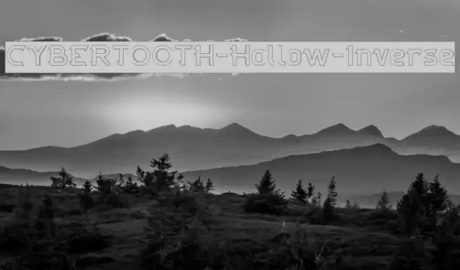 CYBERTOOTH-Hollow-Inverse Font examples