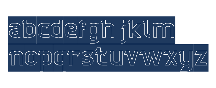 CYBERTOOTH-Hollow-Inverse Lowercase