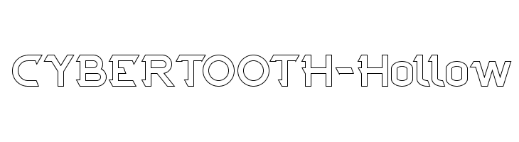 CYBERTOOTH-Hollow  Free Fonts Download