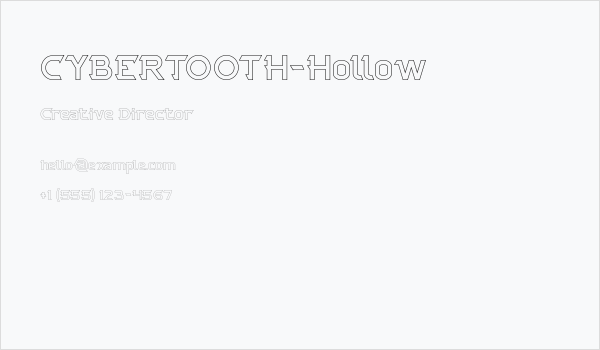 CYBERTOOTH-Hollow Business Card