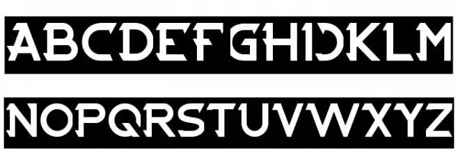 CYBERTOOTH-Inverse Schriftart Groß