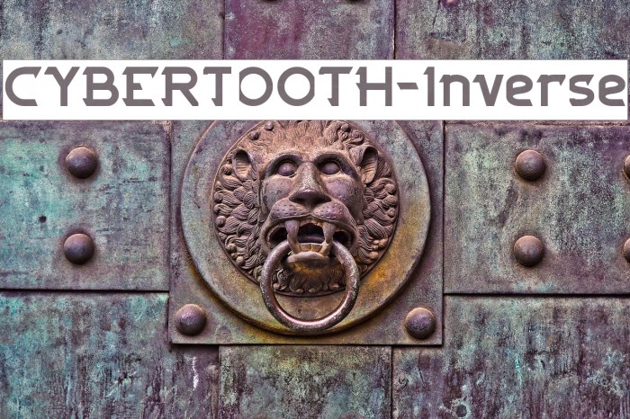 CYBERTOOTH-Inverse Font examples