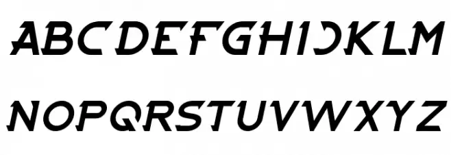 CYBERTOOTH Italic 字体 大写