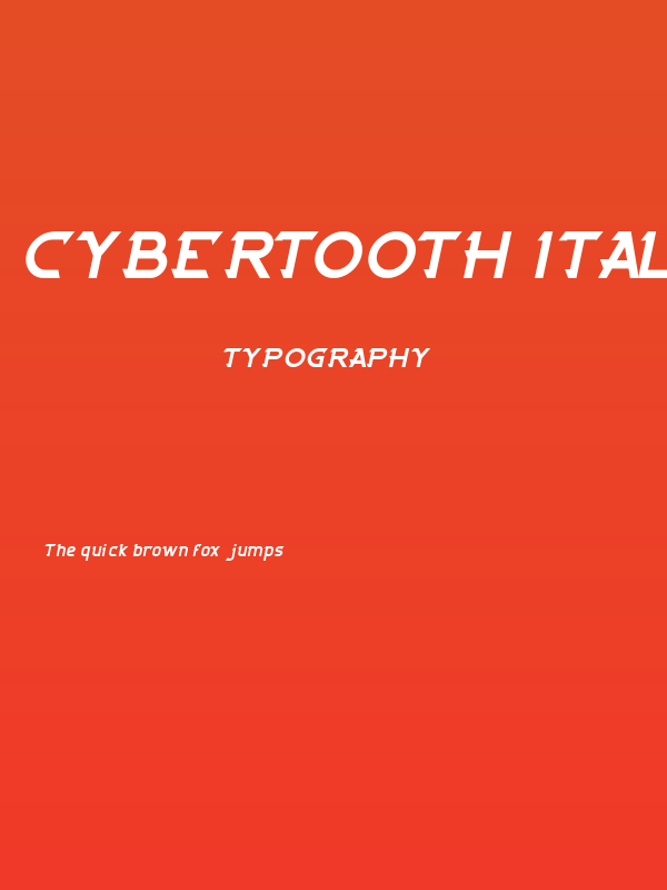 CYBERTOOTH Italic Poster