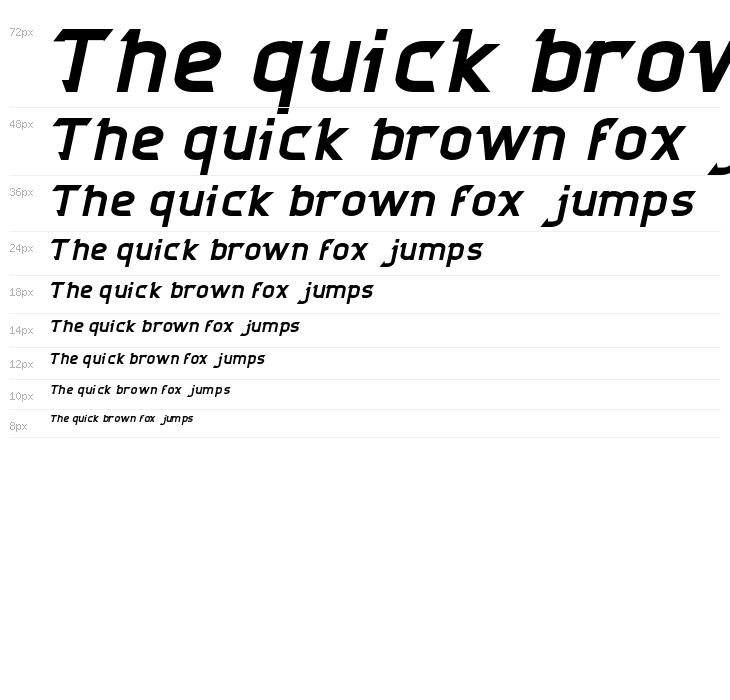 CYBERTOOTH Italic Waterfall