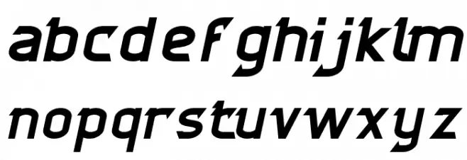 CYBERTOOTH Italic フォント 小文字