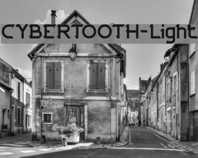 CYBERTOOTH-Light Font examples