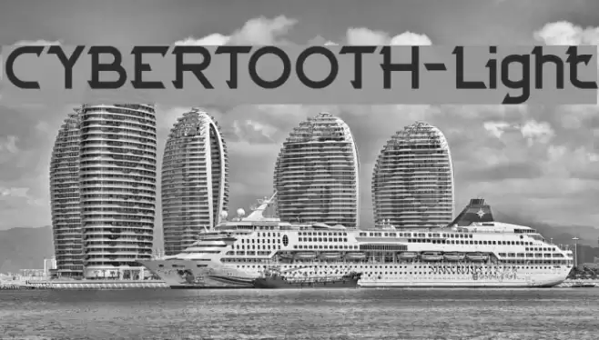 CYBERTOOTH-Light Font examples