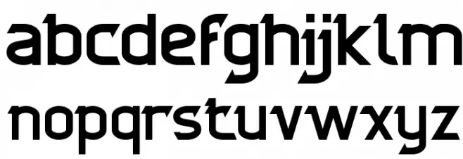 CYBERTOOTH-Light Schriftart Kleinbuchstaben