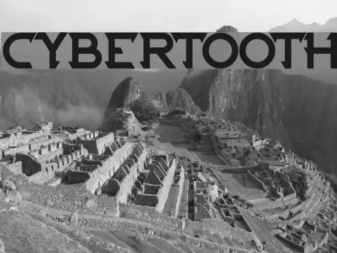 CYBERTOOTH Font examples