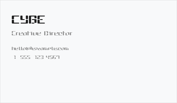 CYBE Business Card