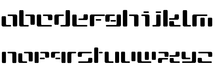 CYBE Font LOWERCASE
