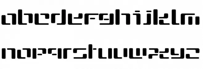 CYBE Font LOWERCASE