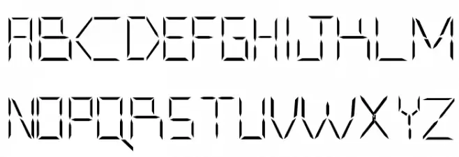 CYBORGBANE フォント 大文字