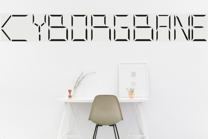 CYBORGBANE Font examples