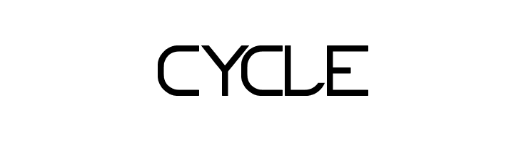 CYCLE  フリーフォントのダウンロード