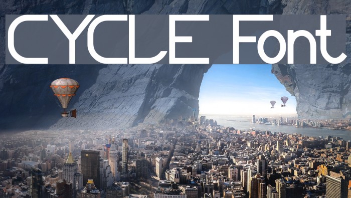 CYCLE Font examples