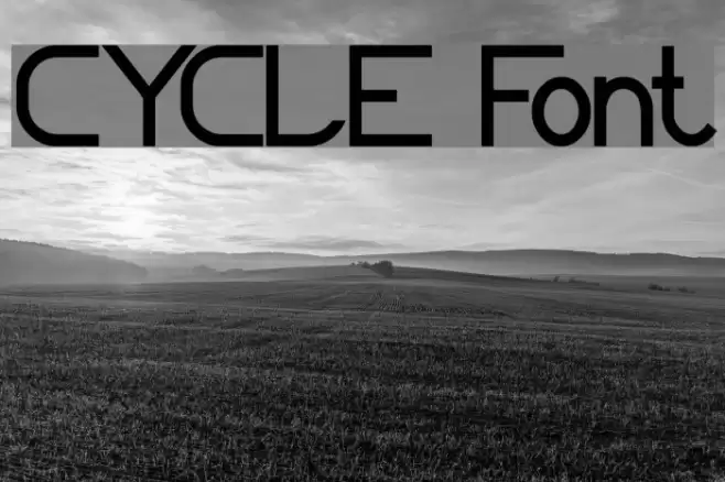 CYCLE Font examples