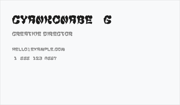 Cyankonabe__G Business Card