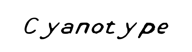 Cyanotype  Frei Schriftart Herunterladen