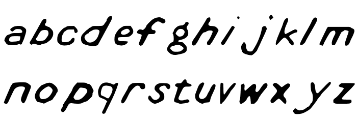 Cyanotype Font LOWERCASE