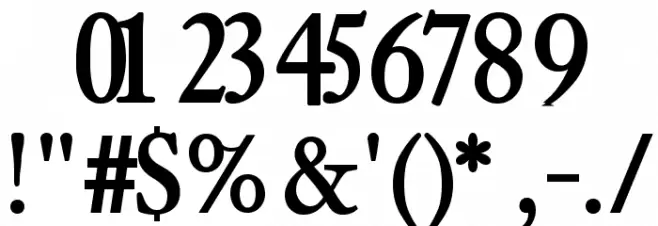 CybapeeBlack Font OTHER CHARS