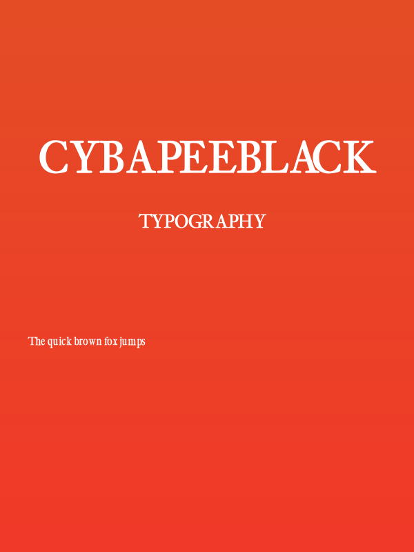 CybapeeBlack Poster