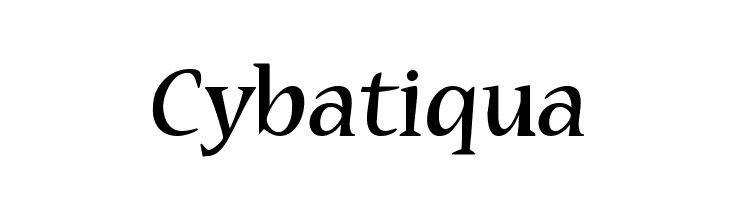 Cybatiqua  les polices de caractères gratuit tlcharger