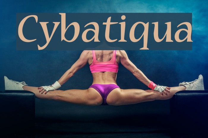 Cybatiqua Font examples