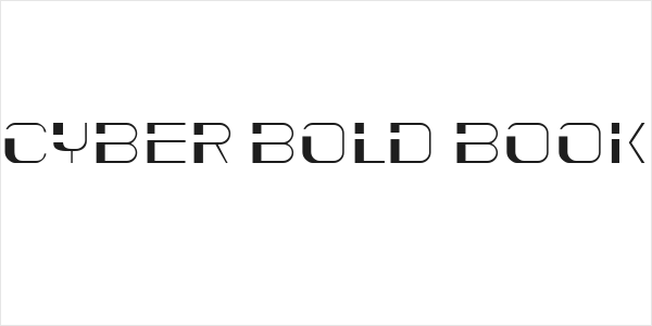 Cyber Bold Book Logo