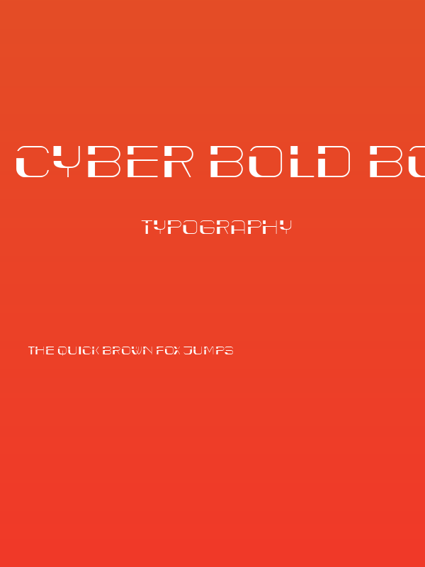 Cyber Bold Book Poster