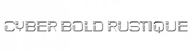 Cyber Bold Rustique  Free Fonts Download