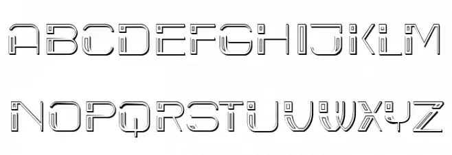 Cyber Bold Rustique Polices MAJUSCULES