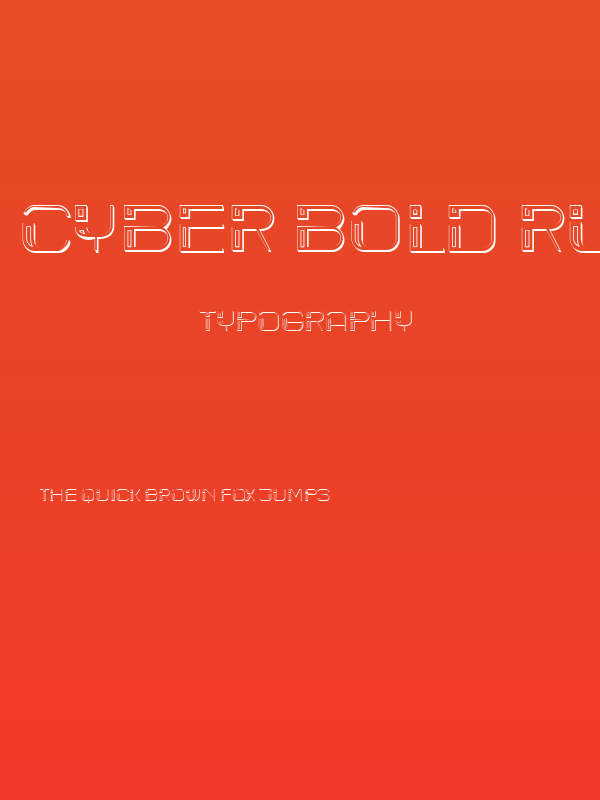 Cyber Bold Rustique Poster
