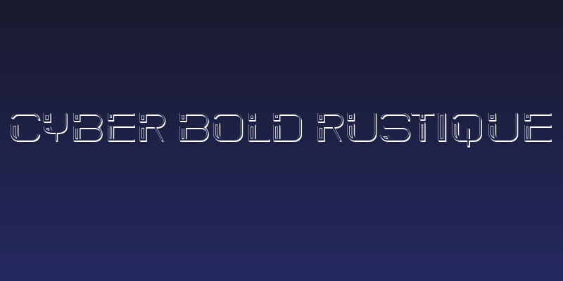 Cyber Bold Rustique Social Header
