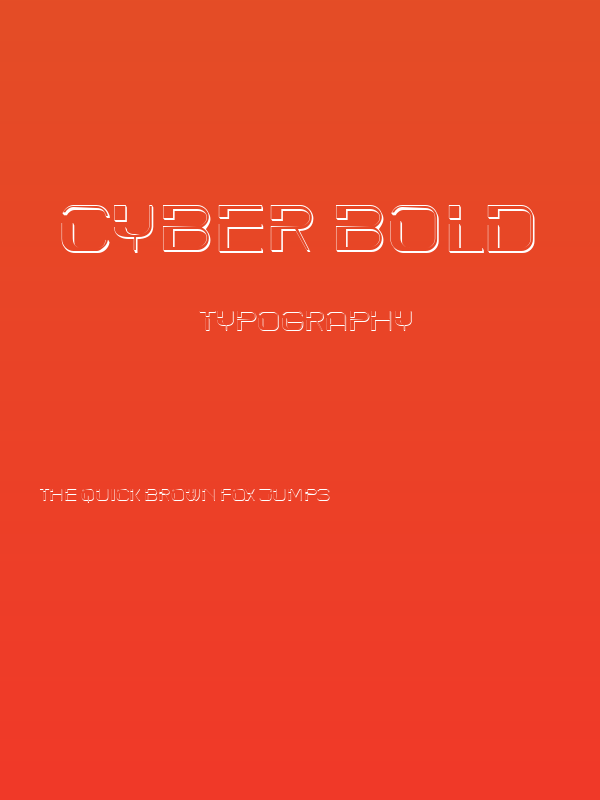 Cyber Bold Poster