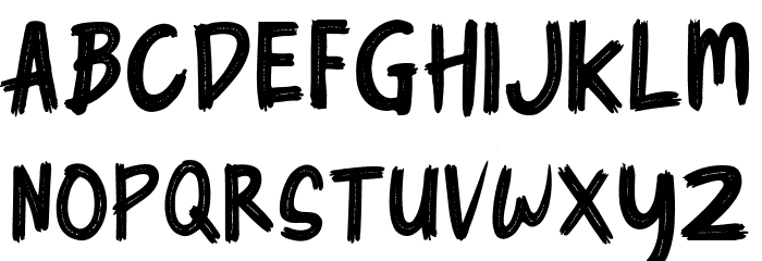Cyber Brush Font LOWERCASE