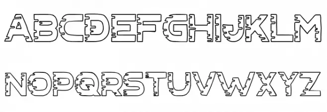 Cyber Chaos co Schriftart Groß