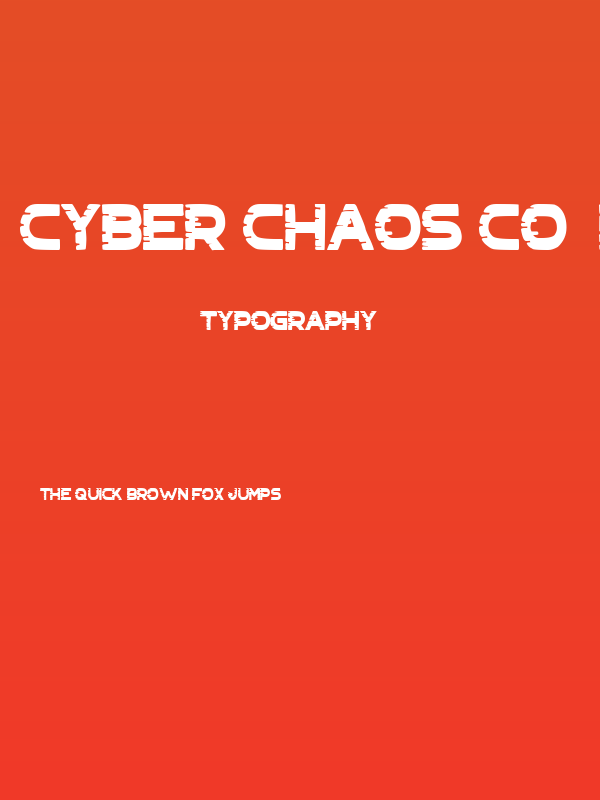 Cyber Chaos co_black Poster