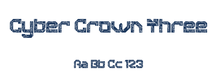 Cyber Crown Three Font Preview