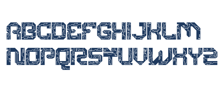 Cyber Crown Three Uppercase