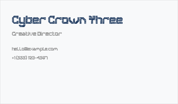 Cyber Crown Three Business Card
